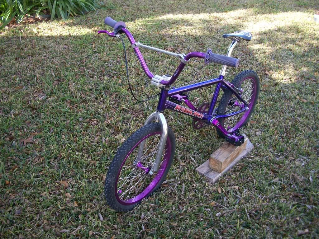 purple mtb components